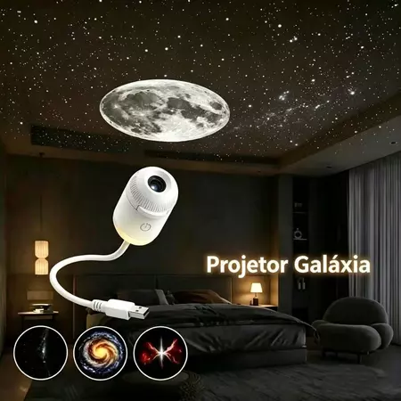 2 em 1 Mini Luz Noturna Projetor de Galáxia 12 Pattens Aconchegante e Romântica Para Casais