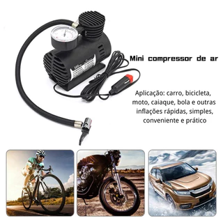 Mini compressor de ar de carro 300psi 12v adequado para pneu de carro motocicleta bicicleta colchão bola