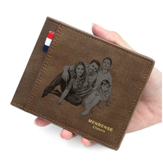 Carteira Com Foto Personalizada Gravada, Texto Duplo, Dia Dos Pais, Presente De Namorados Para Ele, Marido