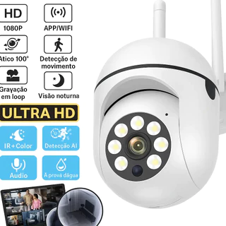 Câmera IP HD WiFi Externa, Sensor De Movimento, Função De Zoom, Antenas Duplas