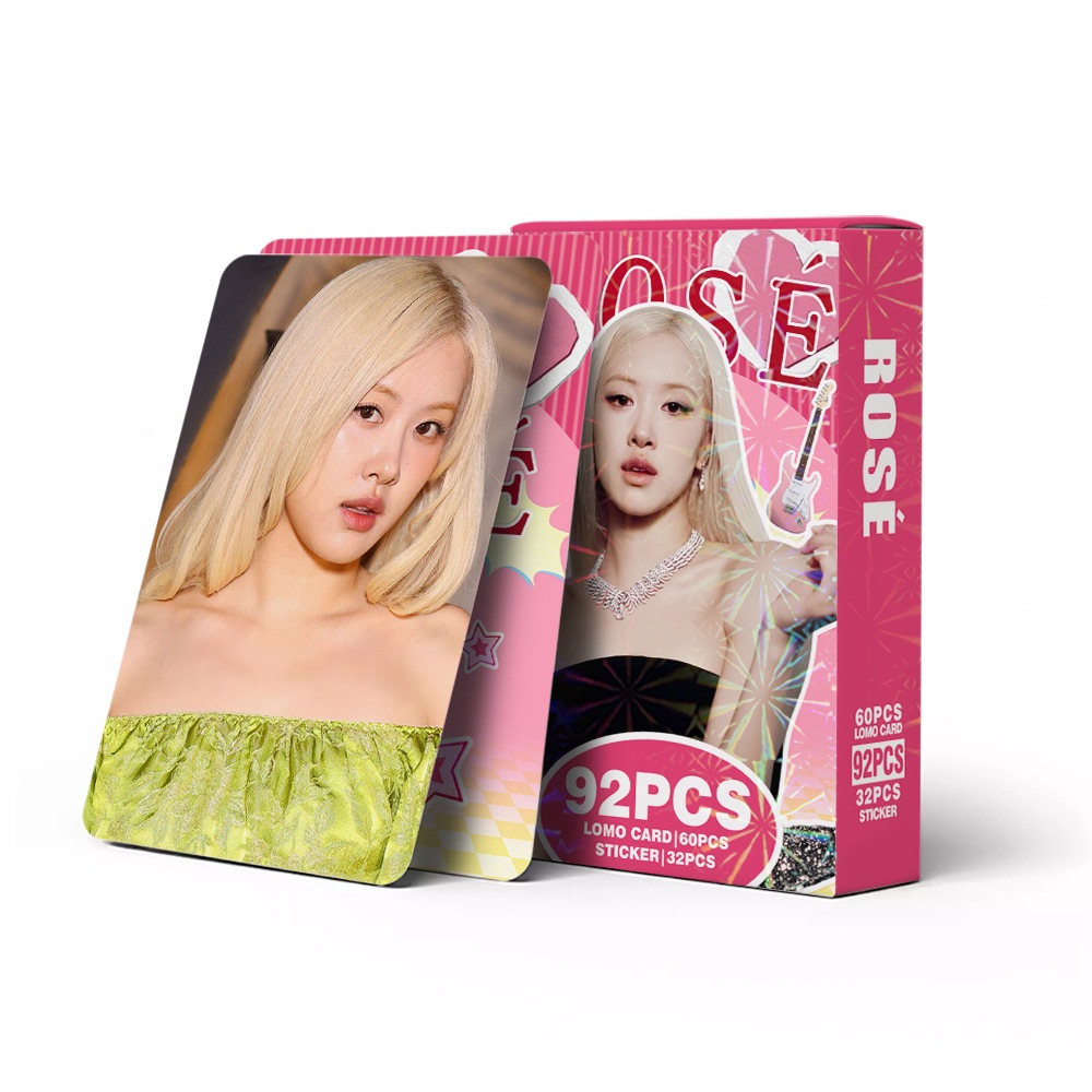 KPOP 92 Unidades/Caixa BLACKPINK ROSE SOLO Photocards ROSIE LOMO