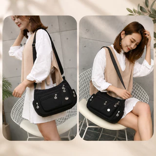 Bolsa Feminina Transversal Casual Impermeável Nylon Tiracolo Qualidada 30 x23 x10cm