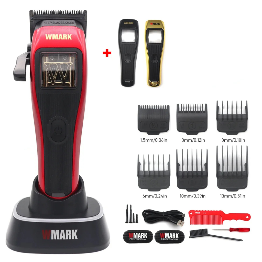 Aparador De Cabelo Profissional Para Homem WMARK NG-XT1 Com Base