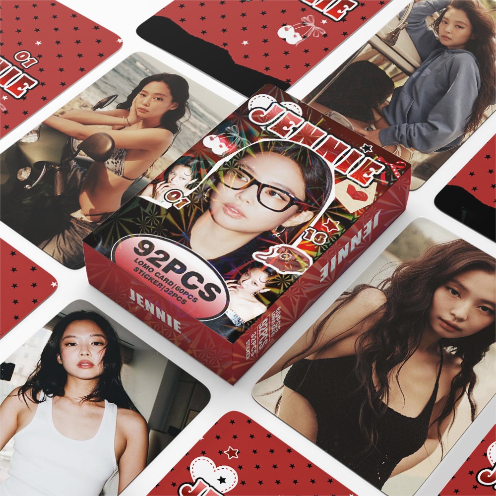 KPOP 92 Unidades/Caixa BLACKPINK Photocards JENNIE SOLO LOMO
