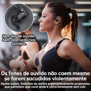 Fone Bluetooth Esportivo TWS 5.3 - À Prova de Suor, Bateria Longa Duração + Display de Carga-D28