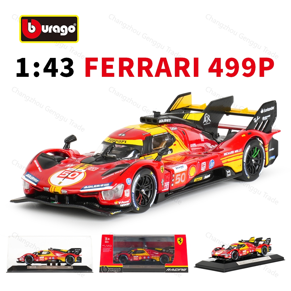Bburago 1 : 43 Ferrari 499P 24H Le Mans Champion 2024 Veículos