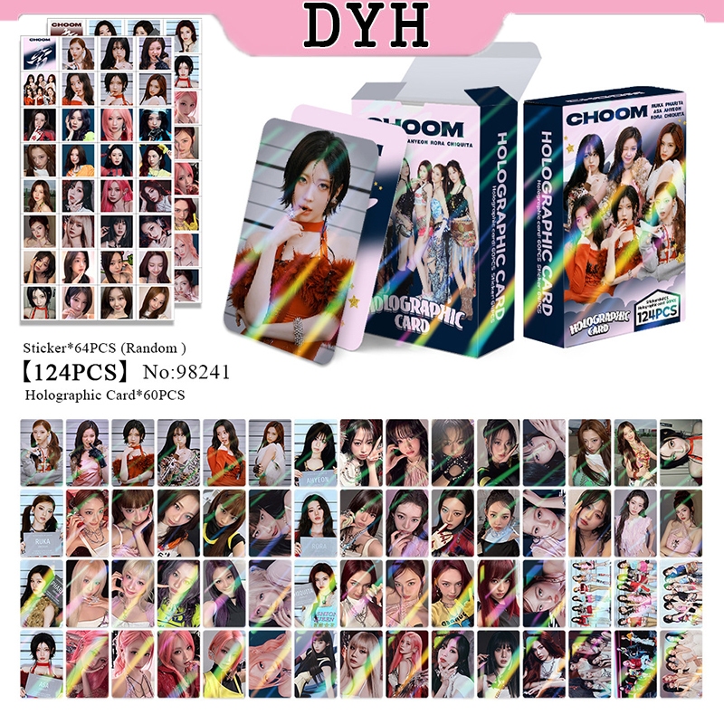 124 Pçs/Caixa BABYMONSTER Photocards CHOOM PSYCHO GO UP Cartão