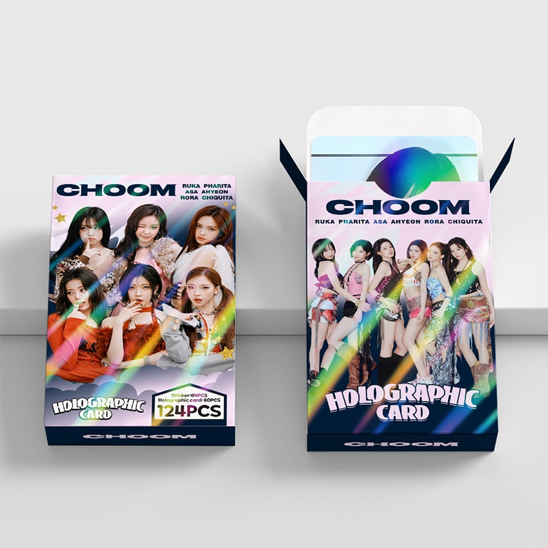 124 Pçs/Caixa BABYMONSTER Photocards CHOOM PSYCHO GO UP Cartão