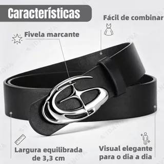 Cinto Unissex Vintage Estilo punk boho chic Com Fivela Decorada Com Estrela Em 3d-VN