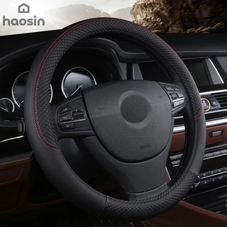 Capa Universal Preta Para Volante, Tamanho 38 Cm, Fácil Instalação.