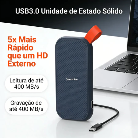 Externo Jateko Ssd 512g 3.0 Pssd Portátil Solid State Drive