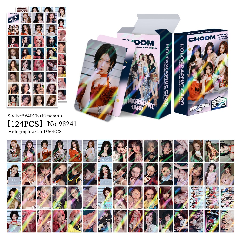 55 Pçs/set BABYMONSTER Photocards CHOOM Álbum LOMO Cartão Postal