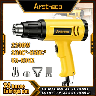 Soprador Térmico 2200W 110V/220V - Pistola de Ar Quente 2 Velocidades com Temperatura Ajustável até 650°C