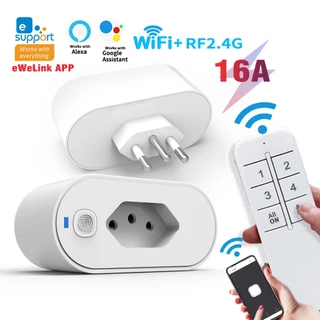 eWeLink WiFi Tomada Inteligente Interruptor De Controle Remoto Sem Fio Suporte APP Funciona Com Alexa Google home Voz