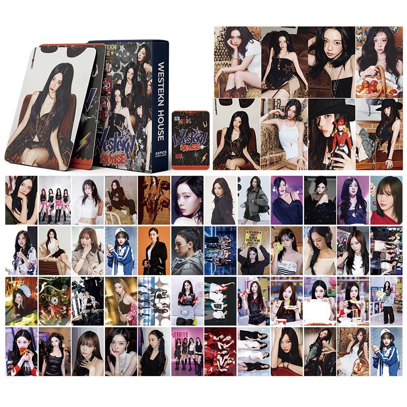 55pcs/box aespa photocards Rich Man Dirty Work Álbum Karina Winter
