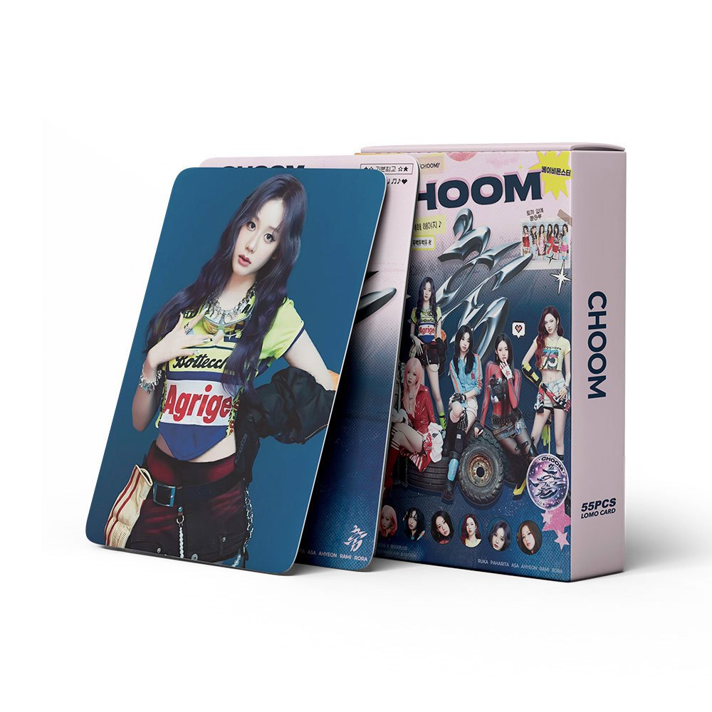 55 Pçs/set BABYMONSTER Photocards CHOOM Álbum LOMO Cartão Postal