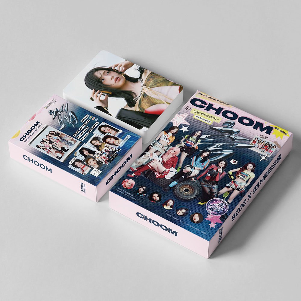 55 Pçs/set BABYMONSTER Photocards CHOOM Álbum LOMO Cartão Postal