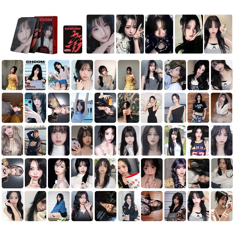 55 Pçs/set BABYMONSTER Photocards CHOOM Álbum LOMO Cartão Postal
