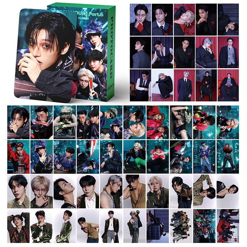 55pcs/box ATEEZ Photocards BAD GOLDEN HOUR : Parte . 5 Álbum LOMO