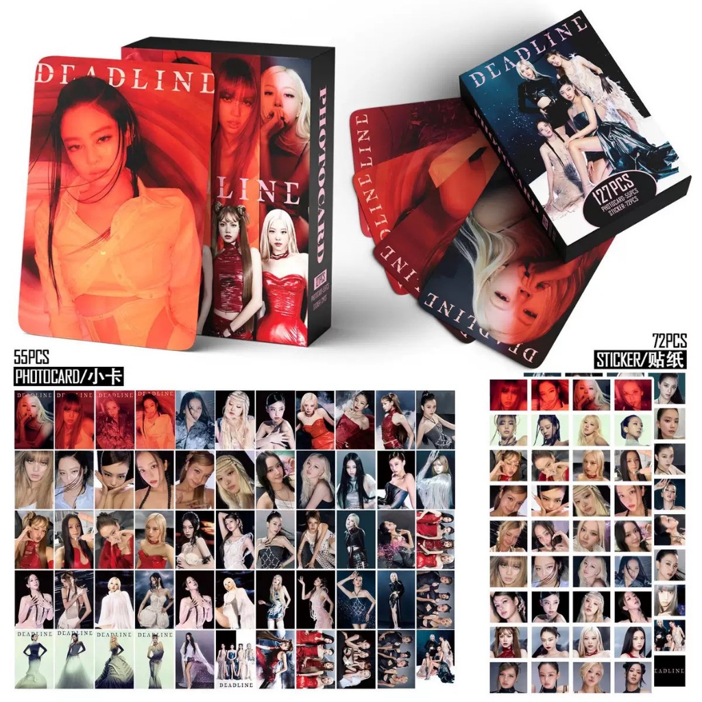 54 Unidades/Caixa Kpop BlackPink DEADLINE JUMP JISOO JENNIE ROSE