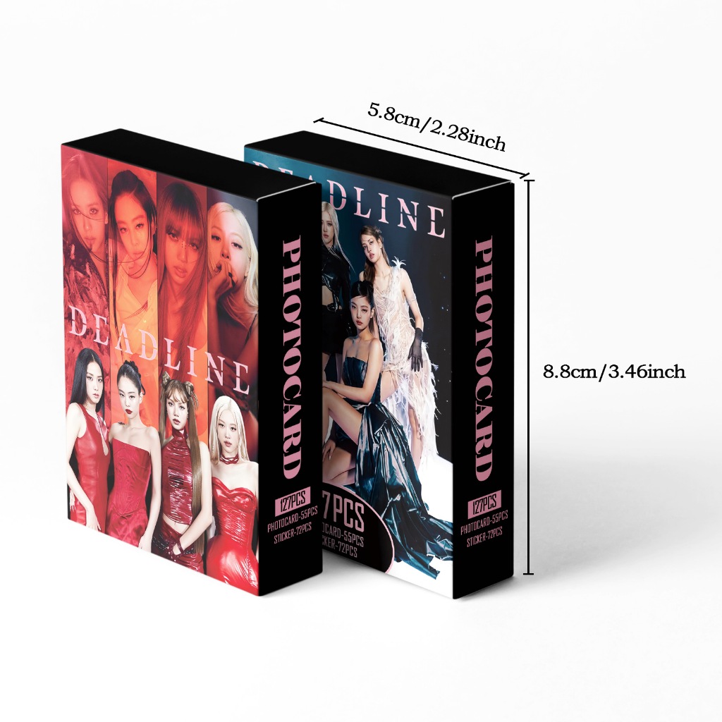 127 Unidades/Caixa BLACKPINK Photocards DEADLINE KPOP LOMO Cartão