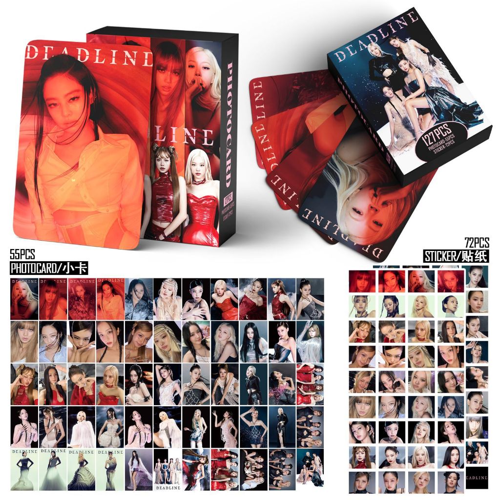 127 Unidades/Caixa BLACKPINK Photocards DEADLINE KPOP LOMO Cartão