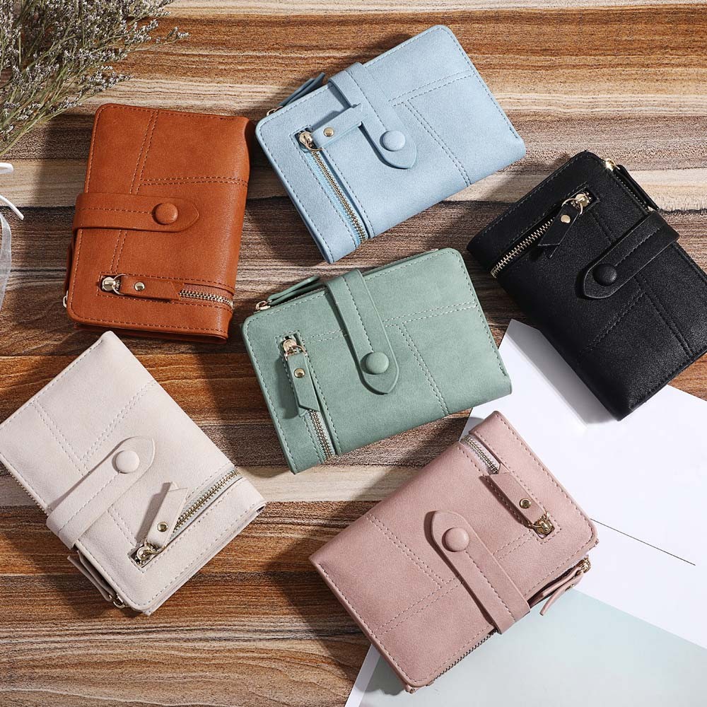 Crazy Bag Mini Multifunctional Leather Women's Wallet With Buckle