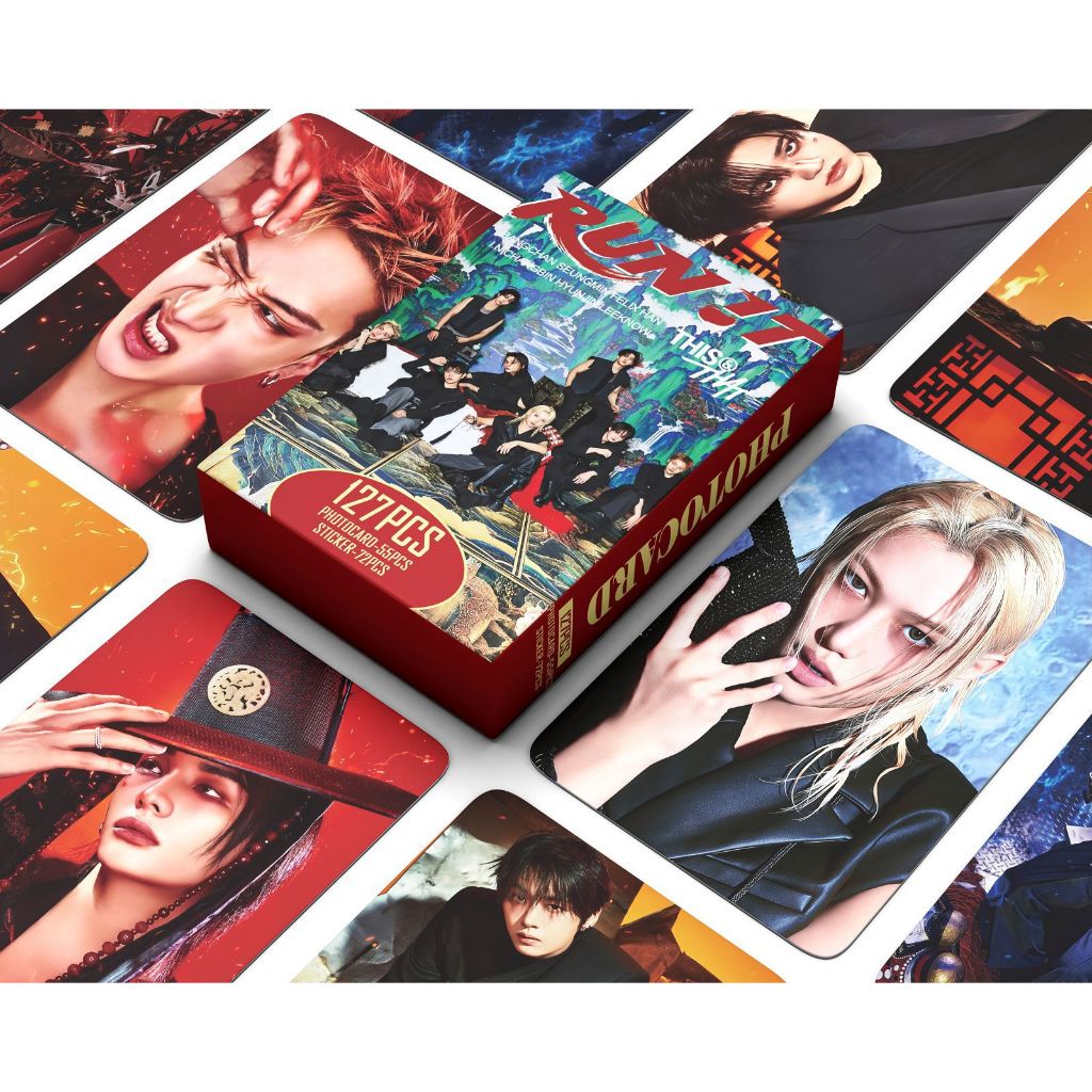 KPOP 54 Pçs/Caixa Stray Kids Photocards RUN IT 6o FANMEETING DO