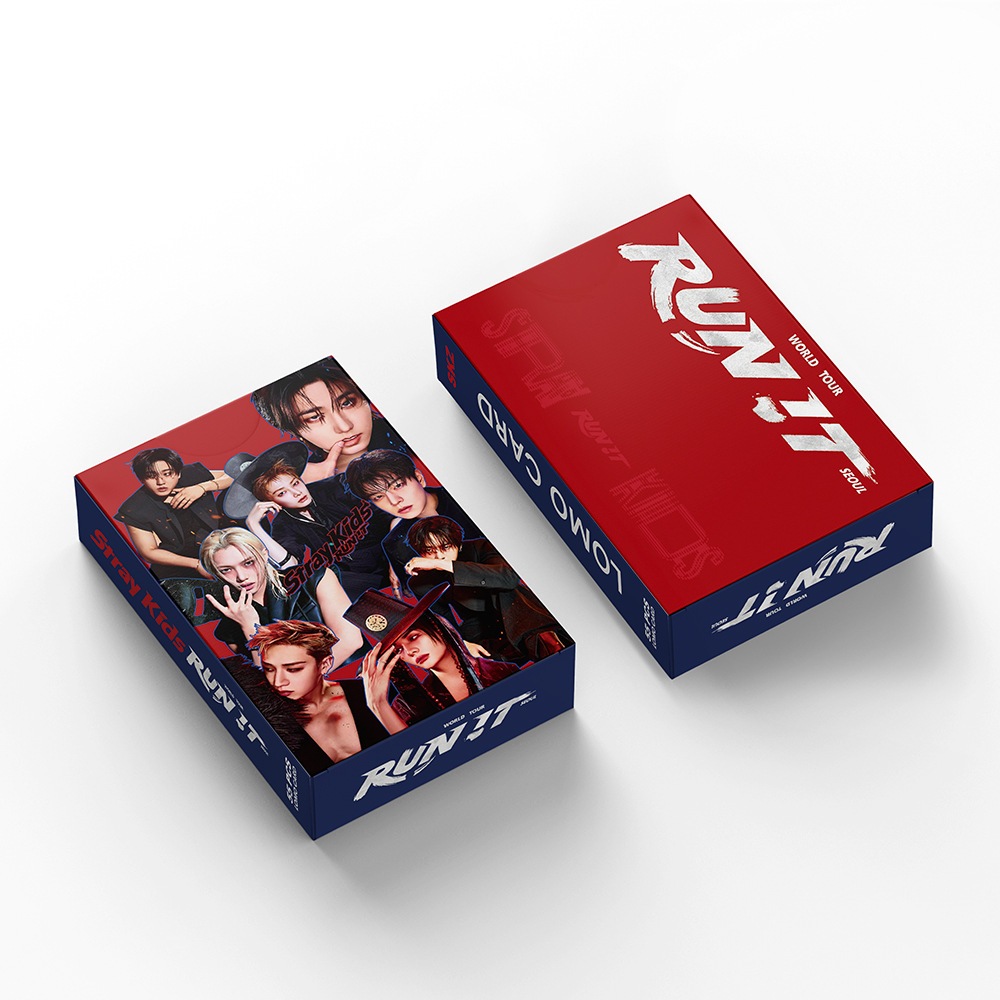KPOP Cartões Fotográficos55pcs/box Straykids RUN IT Fique Em Nossa