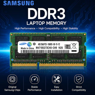 Memória Para Laptop Samsung DDR3 4GB 8GB DDR3L SODIMM 1066MHZ 1333MHZ 1600MHZ Notebook RAM 204Pin 1.35v 1.5V PC3-8500/10