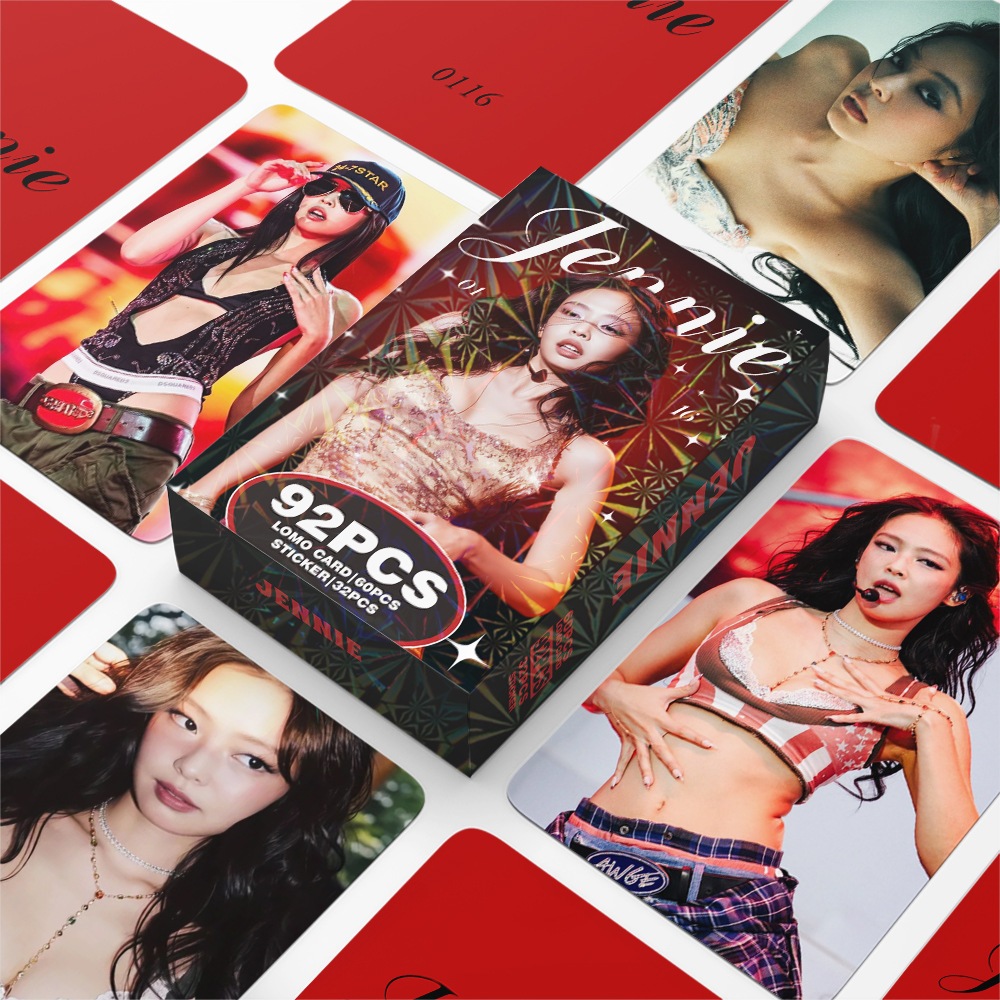 Blackpink KPOP 92pcs/box JENNIE Photocard Álbum LOMO Cartão Postal
