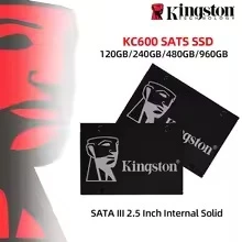 KC600 SSD 1 Tb 2 SATA 3 Unidade De Estado Sólido Interna De 2.5 Polegadas HDD Disco Rígido HD 1024 Desktop