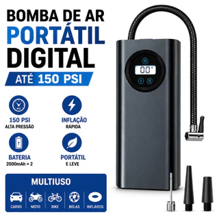 display digital bomba de ar elétrica sem fio pneu inflator motocicleta carro bicicleta compressor de ar portátil