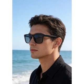 HEYOO Óculos de Sol Quadrado Clássico Polarizado UV400 Unissex Leve, Versátil para Trajeto e Lazer Externo