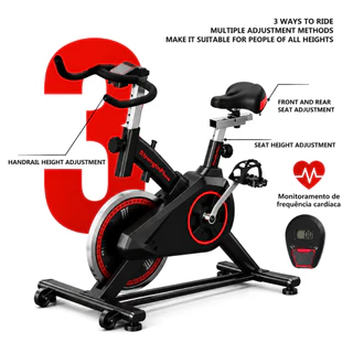 Bicicleta Bike Ergometrica Spinning Academia Fitness Profissional 120kg