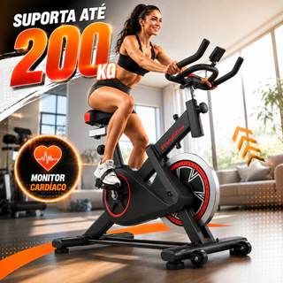 🔥Bicicleta Bike Ergometrica Spinning Detecção de Frequência Cardíaca Academia Fitness