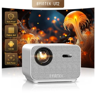 BYINTEK LOVE U12 Projetor 800 ANSI Full HD 1080P 4K WiFi 6 Bluetooth 5.2 Android Home Theater Projetores
