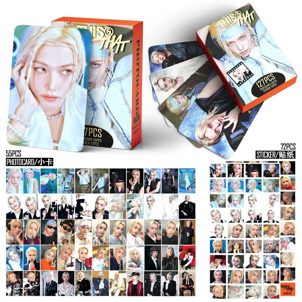 127 Unidades/Caixa Stray Kids SOLO FELIX Photocards Este E THAT
