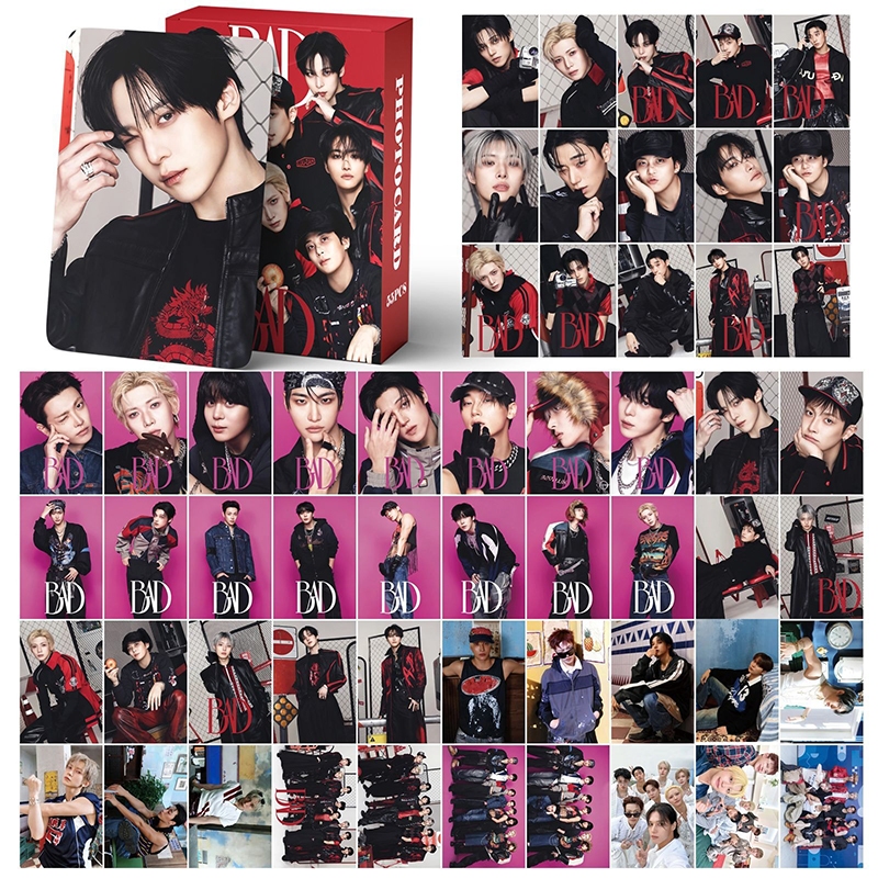 55pcs/box ATEEZ Photocards BAD GOLDEN HOUR : Parte . 5 Álbum LOMO