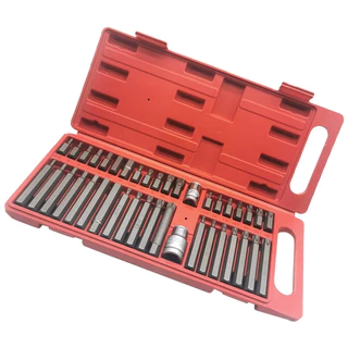 Kit Com 40 Peças De Ferramentas 40 Peças Bit Torx Allen Multidentado Crv De Alta Qualidade