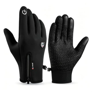 Luvas de Moto Unissex Impermeáveis Térmicas, Touch Screen, Antiderrapante, À Prova de Chuva, Proteção Contra Frio Invern