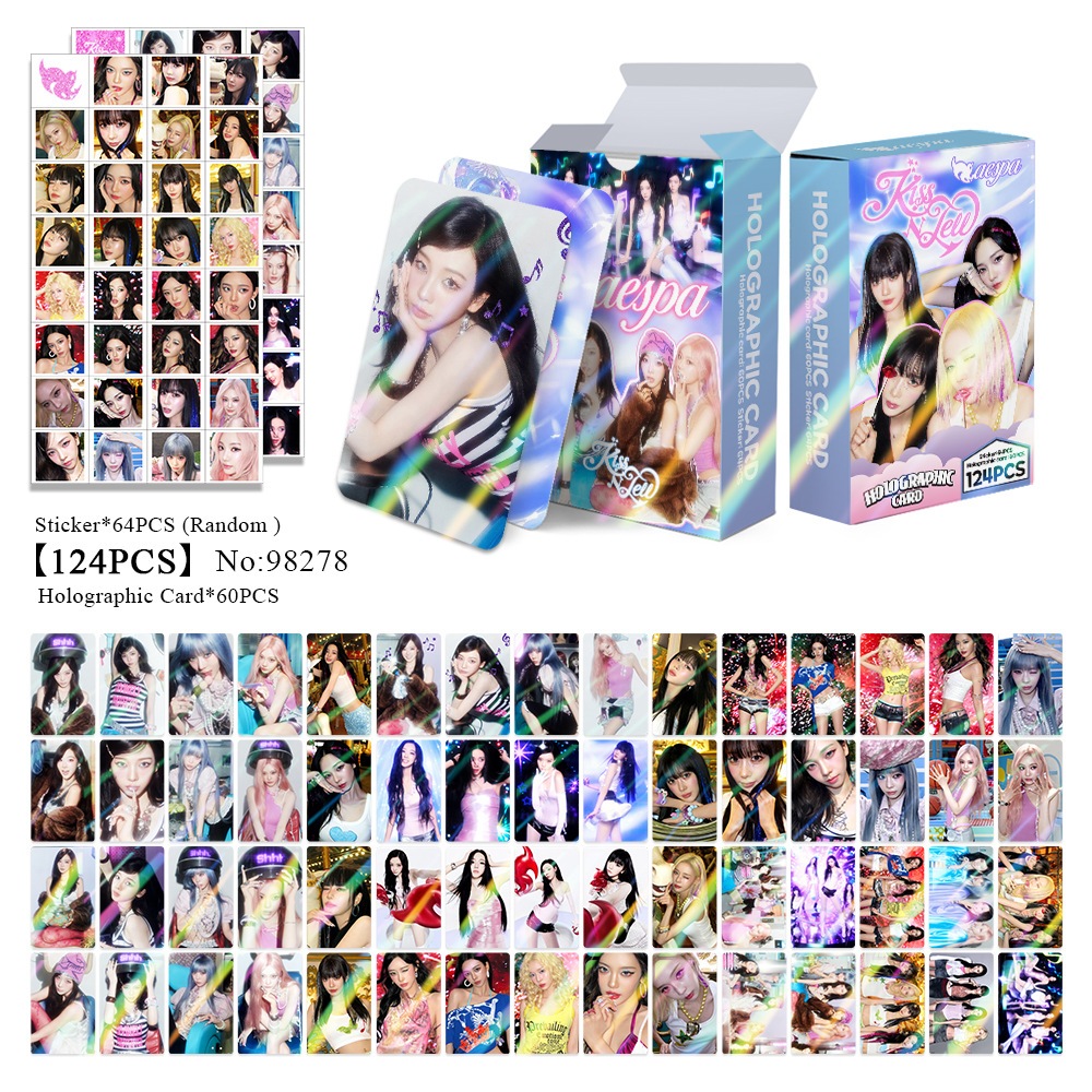 92 Pçs/set Kpop Idol AESPA KARINA LOMO Cartão Postal Para Coleções