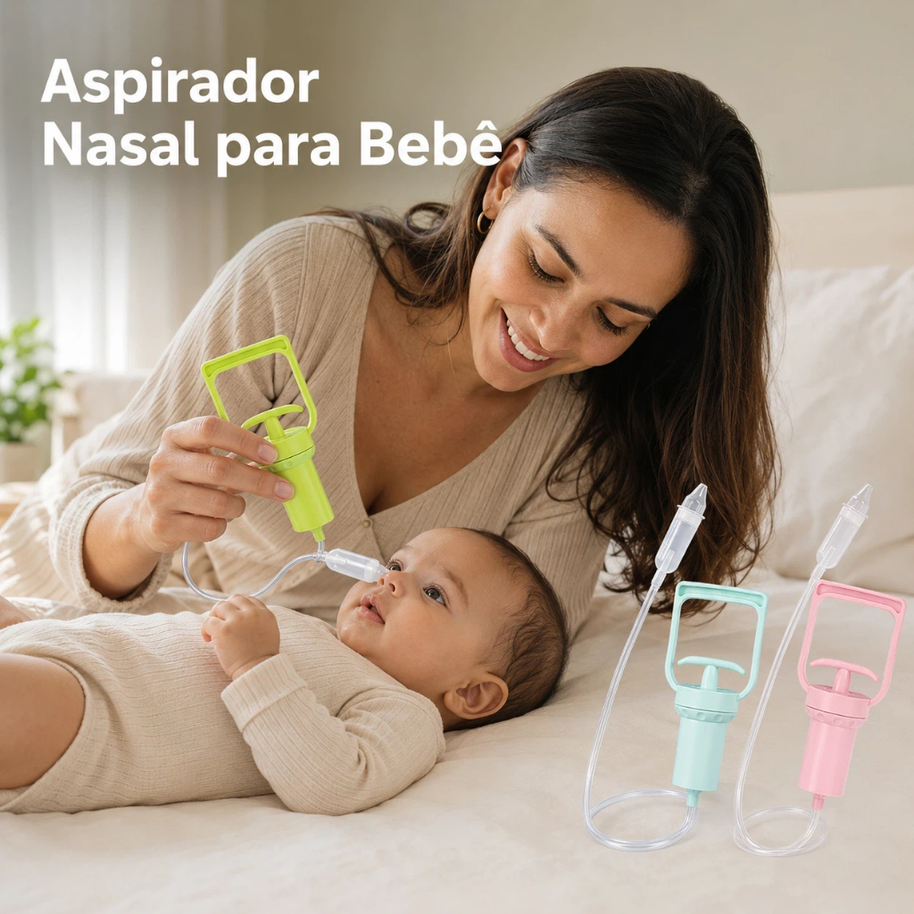 Aspirador Nasal Portátil Aspirador Manual de Nariz com Forte