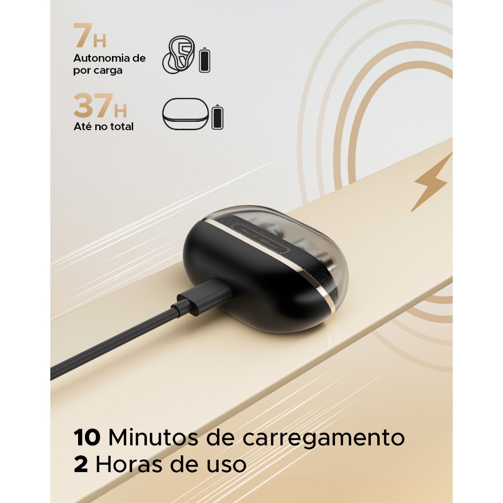 SoundPEATS H3 fone de ouvido Bluetooth com contratação LDAC