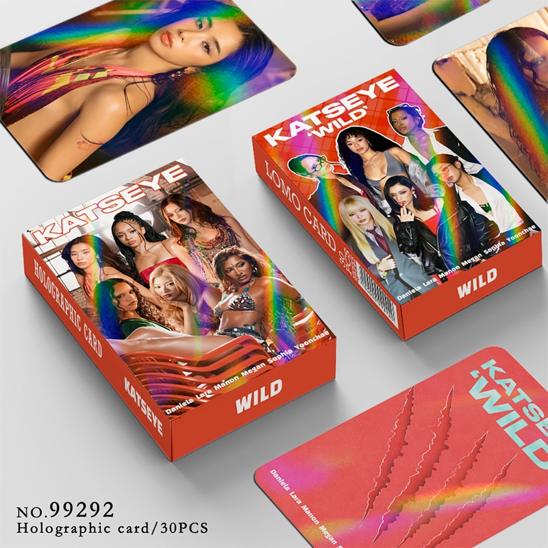 KATSEYE WILD 韓国 popup ラキドロ トレカ セット コンプ 30 Pçs/Caixa KATSEYE Photocard WILD PINKY UP Gabriela Cartão