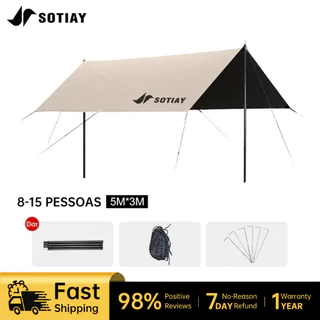 Toldo De Acampamento À Prova D'água E Resistente A UV, ideal Para Piqueniques Aventuras Ao Ar Livre.