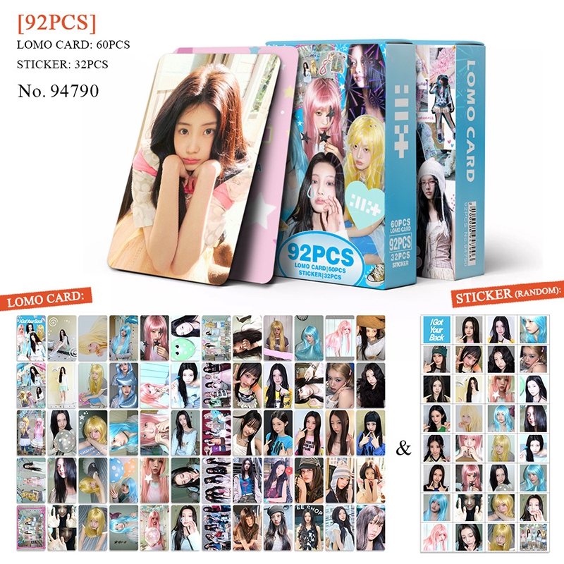 124 Pçs/Caixa ILLIT Photocards Holográfico Cartão KPOP WONHEE