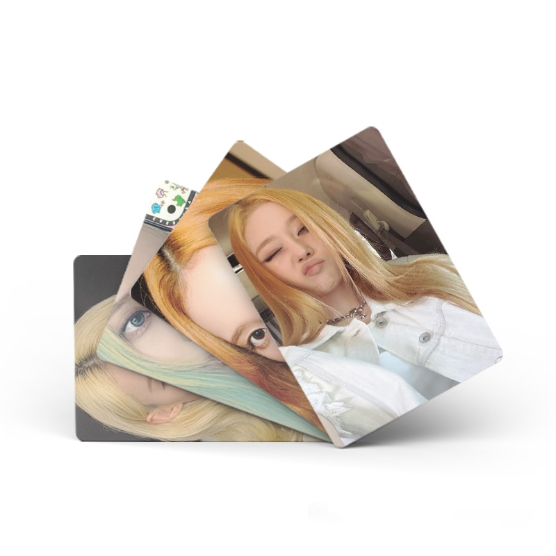 50pcs/box Aespa Winter Laser Card Cartões Fotográficos LOMO KPOP