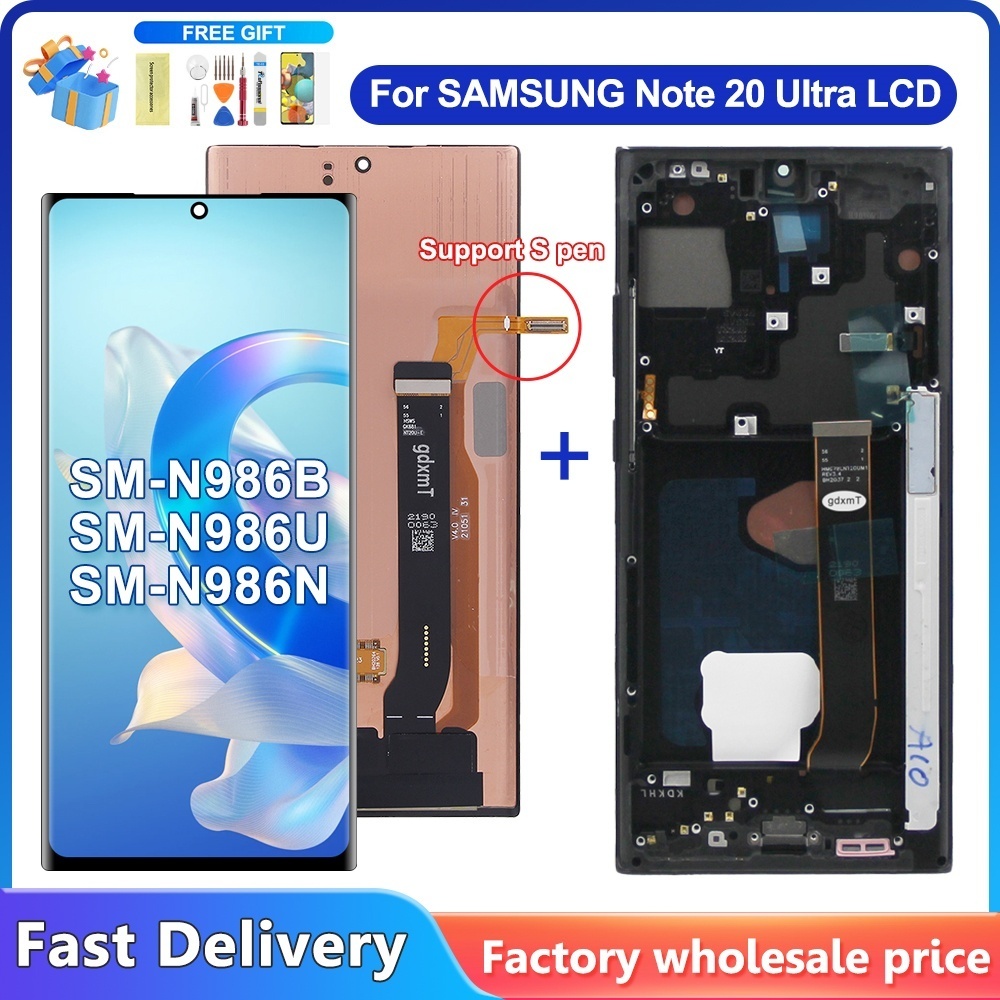 AMOLED For Samsung Galaxy Note 20 Ultra 4G 5G Display LCD SM-N985F ...