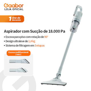 Gaabor Aspirador De Pó 2 Em 1 Leve 1,4kg 18000pa Silencioso